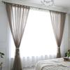Cortinas de Algodão e Linho Xuanmo Criptografado, Estilo Moderno e Simples para Quartos, Salas de Estar, Escritórios, Pousadas e Hotéis, Venda Direta do Fabricante para Uso Comercial