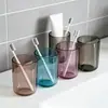 Taza de Enjuague Bucal de Lujo, Taza Transparente de Colores Personalizada para Cepillo de Dientes de Pareja, Taza Simple para Lavado del Hogar, Taza Portacepillos de Dientes
