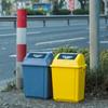 Botes de Basura para Exterior al Mayoreo, Botes de Basura de Plástico Clasificados para Baño para Interior y Exterior con Tapas, Tamaño Grande para Sanidad, Uso Industrial y Comercial