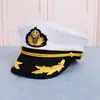 Fabricante Transfronterizo Europeo y Americano Retro Venta al por Mayor En Stock Amazon Sombreros Azul Marino Sombreros de Fiesta para la Playa Sombreros de Marinero para Mujer