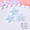 Novos Acessórios de Resina de Estrela do Mar Colorida Simulada Glitter Fino Estrela de Cinco Pontas DIY Presilha de Cabelo Tiara Acessórios Decorativos Cola Creme