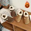 Zapatos Birkenstock Cómodos de Suela Blanda para Niñas 2026 Otoño/Invierno Nuevo Estilo Zapatos Birkenstock Cálidos con Forro de Felpa para Niños Medianos y Mayores Zapatos Peludos