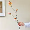 Estilo Zen Chino Hojas de Otoño Artificiales Flores Falsas Adornos Decoración de Mesa de Café de Sala de Estar Arreglo Floral Estilo Vintage Pieza Única Dropshipping
