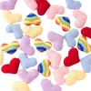 Accesorios de Ganchillo Hechos a Mano Terminados, Colgantes, Joyería, Decoraciones para Ropa, Accesorios de Tela para Zapatos y Calcetines, Formas de Corazón Decorativas