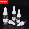 Frasco Conta-Gotas Branco de 5ml com Tampa Longa, Frasco Transparente de 10ml com Tampa de Encaixe e Cabeça de Trompete, Frasco Tubo Marrom Graduado, Essência em Pó Liofilizada