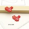 Día Nacional Estilo chino bandera roja de cinco estrellas mapa amor resina accesorios diy pegamento crema funda para teléfono móvil broche decoración de coche