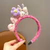 Diadema de Tejido de Lana para Niños Muñeco de Tela Perro de Nariz Larga Diadema para Niña No Aprieta la Cabeza y No Presiona el Cabello Accesorio para la Cabeza de Niña