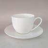 Venta al por mayor de fábrica de Tangshan taza de café de cerámica blanca pura para té de la tarde europeo para el hogar creativa y con logo taza y platillo de porcelana fina