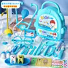 Caja de Almacenamiento para Kit Médico de Juego de Rol para Niños, Set de Juguete de Doctor para Niñas, Estetoscopio de Enfermera Realista e Inyección