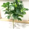 Manojos Simulados de Hojas Fulu Tong de 7 Cabezas, Hojas de Goma, Hojas de Azalea, Muros Vegetales, Plantas Verdes, Plantas de Decoración para Paisajismo