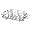 Estante escurridor extensible de acero inoxidable 304 para fregadero para uso doméstico, adecuado para escurrir platos, verduras y frutas, almacenamiento y organizador para fregadero de cocina