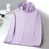 Ropa de Protección Solar de Alta Calidad para Parejas, Hombres y Mujeres, Chaqueta Ligera de Seda Helada Transpirable con Capucha para Verano, Protección UV para Exteriores