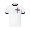 Nueva camiseta de manga corta para hombre, estilo coreano de verano, moderna, sencilla, de media manga, estilo Hong Kong, holgada, informal, de marca, de moda.