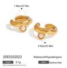 Jingqiao Pendientes de perla de moda europea y americana, lujo ligero, acero de titanio de alta calidad, pendientes no decolorables, sentido del diseño, estilo nicho