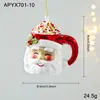 Nuevo Colgante de Plástico en Polvo Pegajoso Rojo Rojo y Blanco Colores en Polvo Colgante de Dibujos Animados Decoración para Colgar en Árbol de Navidad Ventana Stock Listo