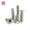 Tornillos de Acero Inoxidable 304 con Cabeza Avellanada Ranura de Cruz Extendido para Carpintería, Tornillos y Pernos de Máquina con Cabeza Plana Ranura de Cruz Extra Largos Colección M2-M