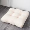 Cojín acolchado de terciopelo de peluche para silla, cojín suave con borde cruzado, cojín grueso para sofá, cojín para el suelo para las cuatro estaciones, cojín para dormitorio, estudiante, oficina