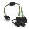 Plugue Divisor Y de 4 Vias Plug-And-Play Adaptador Chicote de Fio Extensor Chicote de Fiação Plugue Conector de 4 Pinos