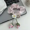 Scrunchies de Morango Novos para Crianças 2025, Elásticos de Cabelo Doces, Cordas de Cabelo Fofas para Coques, Acessórios de Cabelo Elásticos para Meninas
