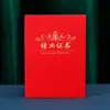Funda texturizada para certificado de honor con sensación de alta gama, funda de cuero estampada en oro para cartas de nombramiento, funda personalizada para certificado de graduación A4Jlm