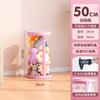 Tubo de Armazenamento de Boneca de Pelúcia Espessa Transparente Grande Capacidade Boneca Boneca Artefato Balde de Armazenamento de Brinquedo Infantil