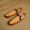 Sapatos de Ballet Redondos com Borboleta de Design de Nicho para Mulheres 2025 Novos Casuais para Usar por Cima Suede Interior Aumentador de Altura Boca Rasa