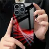 Aplicável ao Vidro Temperado para Apple 18PRO 17PROMAX Gradiente Preto Vermelho Capa Protetora iPhone16 Linhas 17E