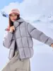 Explorer Invierno Casual Cálido Chaqueta de Plumas de Pato Ropa de Abrigo Unisex con Capucha Chaqueta Acolchada Engrosada Hombres