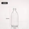 Frasco espesso para líquido oral, frasco marrom à prova de luz para produto de saúde, frasco dispensador selado para reagentes, frasco de vidro para líquido oral de 30ml