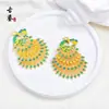 Colgante Estilo Chino Antiguo Esmaltado Goteo de Aceite Fénix y Pavo Real, Chapado en Cobre con Esmalte Azul Quemado de 18K, Accesorio DIY para Hanfu