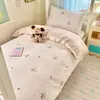 2026 Novo Conjunto de Roupa de Cama para Dormitório Três Peças 100% Algodão Estudante Universitário Capa de Edredom de Algodão Puro Lençol de Cima Lençol com Elástico Roupa de Cama