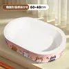 Ninho de gato de papelão branco resistente ao desgaste, sem soltar fiapos, ferramenta de afiar garras extra grande integrada, arranhador de gato, ninho de gato integrado, brinquedo de gato