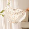 Roupa Íntima Feminina de Algodão Puro Novo Floral Fresco Amigável à Pele Cintura Média-Baixa Calcinhas para Meninas Atacado