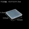 Caja de embalaje de plástico transfronteriza de 1.5 cm, caja cuadrada de plástico PP para piezas de joyería, caja plana de Amazon, caja de almacenamiento rectangular transparente