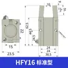 Pinça Pneumática de Cilindro de Dedo HFY6/HFR/HFZ10/MHZ2-16D/20/25/32/40D Mandíbula Plana