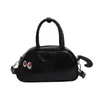 Diseño de Dachshund de Nicho Otoño/Invierno Nuevo Bolso de Bowling Simple de Alta Gama para Mujer Gran Capacidad Bolso de Mano para Viajes Diarios
