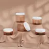 Botella Transparente Marrón Personalizada por el Fabricante para Almacenamiento de Cremas para Mascotas 180-480g Plástico Multiespecificación Tarro para Productos de Cuidado de la Piel