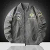 Chaqueta de vuelo para hombre, chaqueta de trabajo, estilo workwear americano, cuello de béisbol, chaqueta ligera para primavera y otoño