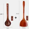Espátula de Madera de Azufaifo Ácido Espátula para Sartén Antiadherente Espátula para Saltear Madera Maciza Espátula de Cocina para el Hogar Espátula con Mango Largo Olla