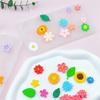 Hojas de flores decoración de chocolate molde de silicona para pastel DIY girasol crisantemo gota pegamento arcilla molde de crema