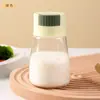 Botella de control cuantitativo de sal, botella de condimento tipo prensa, sellada y a prueba de humedad, frasco de almacenamiento de sal para el hogar, caja de condimentos de cocina, dispensador de sal, frasco de condimentos