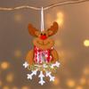 2022 Nuevos Productos Transfronterizos Suministros de Decoración Navideña Árbol de Navidad Pequeño Colgante Forma de Copo de Nieve Adornos Colgantes de Viejitos Muñeco de Nieve