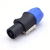 Enchufe de audio de cuatro núcleos pin de cobre niquelado profesional iluminación de escenario fuente de alimentación de aviación conector de cañón impermeable a prueba de fuego