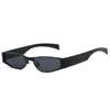 Gafas de Sol Metálicas Futuristas 2025 Nuevas Gafas de Sol de Lujo Accesible para Mujer Protección UV Gafas de Sol Estilo Celebridad de Internet