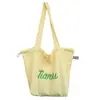 Bolsa Tote Relaxante Feminina 2024 Nova Bolsa de Lona com Cordão Leve para o Trabalho Bolsa Tote Grande Capacidade Bolsa de Ombro