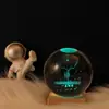 Luminária de Noite Bola de Cristal Brilhante, Lâmpada Colorida de Céu Estrelado, Galáxia, Lua, Sistema Solar, Enfeite de Madeira, Presente de Dia dos Namorados para Amigos