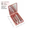 Viagem transfronteiriça conjunto de pincéis de maquiagem caixa com 5 espelhos pincel multifuncional para pó pincel para blush mini pincel de maquiagem com espelho pequeno