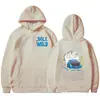 Suéter de estilo europeo y americano nuevo 2024 para hombres y mujeres con estampado de anime retro, sudadera oscura con capucha para hombres y mujeres