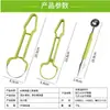 Cuchillo para Tallar Frutas Tres en Uno, Cuchara Redonda de Acero Inoxidable, Cuchara para Manzanas, Herramienta para Pelar Frutas y Verduras