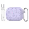 Adequado para Capa Protetora Airpodspro3, Capa Simples de Silicone Apple de Cor Sólida, Capa para Fone de Ouvido Bluetooth Airpodspro3